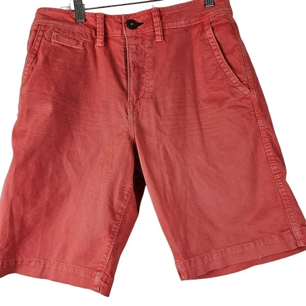 American Eagle Men's Coral Pink‎ Active Flex Chino Shorts Size 28 GUC